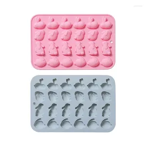 Stampi da forno 24 cavità 3d stampo silicone torta di decorazione di strumenti di fondente stampo