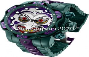 Unbeaten Watch Dc Comics Joker Mens Quartz 525mm Stainless Steel Model 30124 Calendar Waterproof Chronograph Watches2389268
