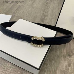 Belts Womens Leather Designer Belts Letter Belt Fashion Girdle Diamonds Waistband Golden Buckle Luxury Waist Weote Y240411