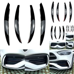 Ny produkt ABS kolfiber Front Bumper Trim Strip Accessories CN för Mercedes Benz C Class W206 2022 2023 AMG SPOILER