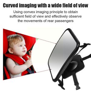 Baby Car Mirror Adjustable Car Back Seat Rearview Facing Headrest Baby Monitor Mount Show Safety Car Accessories Infant Kid S1B4