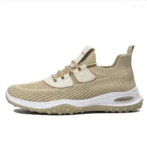 Casual Shoes Spring and Summer Breattable Daddy Flying Woven Thick Sole Sneakers Fashion Men's D359