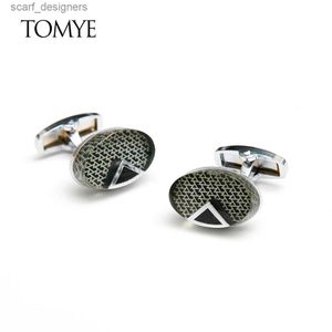 Cuff Links Cufflinks for Shirt TOMYE XK21S001 Fashion Ellipse Men Buttons Formal Business Tuxedo Casual Cuff Links Jewelry Wedding Gifts Y240411