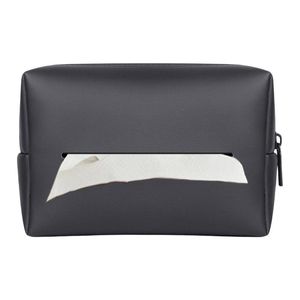 Tissue Box for Car PU Leather Automobile Tissue Dispenser Holder Travel Napkin Storage Organizer for Car Backseat Armrest