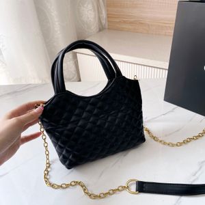 Fashion Girls quality dumplings handbag luxury Kids metal letter chain Single-shoulder Bags children lattice princess crossbody bag S1321