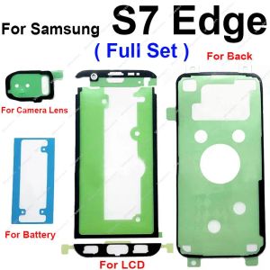 LCD -Display -Bildschirm Kleber Batterieabdeckungsaufkleber Kamera Objektiv wasserdichtes Klebeband für Samsung Galaxy S6 Edge S7 S7 Edge