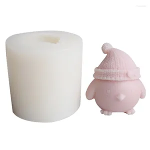 Baking Moulds Cartoon Chicken Epoxy Resin Mold Desk Animal Concrete Candlestick Handmade-Cement Silicone Craft R7UB