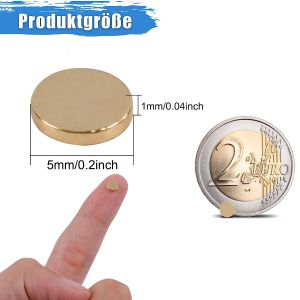 10~500Pcs 5x1mm Golden Neodymium Magnet Disc N35 NdFeB Small Round Super Powerful Strong Permanent Magnetic Imane Rare Earth 5mm