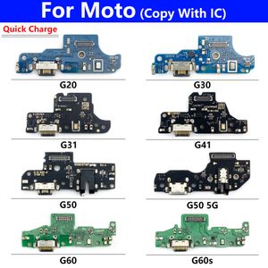 USB Charger Charging Board Dock Port Connector Flex Cable för Moto G10 G20 G30 G50 G31 G41 G60 G60S G50 G51 5G G22 G71 G82 G200
