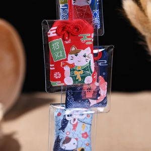 Japanese Prayer Fortune Beauty Health Safety Lucky Charms Wealth Bag Guard Talisman Pendant Keychain Couple Gift Jewelry