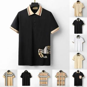 Designer Polo Shirt Golf Shirt Men Polo Shirt T Shirt Men's Short Sleeved T-Shirt for Youth Business, Leisure, Sports, Quick Torking T-shirt med randdekoration