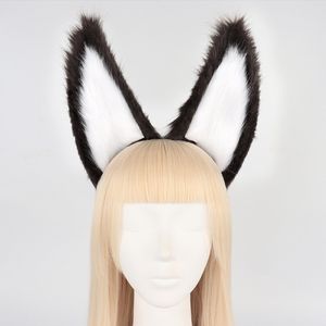 Animal Cosplay Costumes Faux Fur Cat Fox Wolf Furry Tail and Ears Headband for Halloween Party Costume Accessories