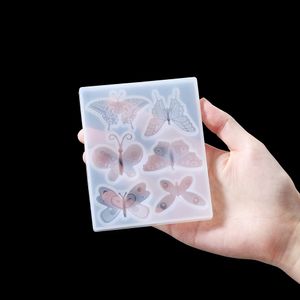 3D Butterfly Wing Earring Aeolian Bells Silicone Mold for DIY Epoxy Resin Craft Pendant Jewelry Making Findings