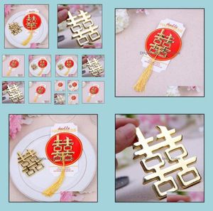 Other Event Party Supplies Festive Home Garden Double Happiness Bottle Opener Wedding Favors And Gifts Souvenirs For Guests Drop1244460