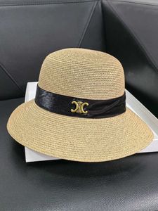 Celies Sun Hat Niuhuo Triumphal Arch 2024 Summer Ny Big Brimmed Straw Hat Womens Beach Outdoor Grass Weaving Protection