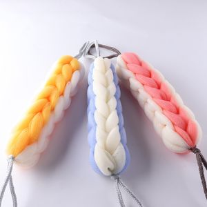 Skin Scrubber Long Sponge Body Scrub Strap Shower Washcloth Bast Wisp Flower Mesh Push Up Bubble Massage Brush Bath Clean Tools