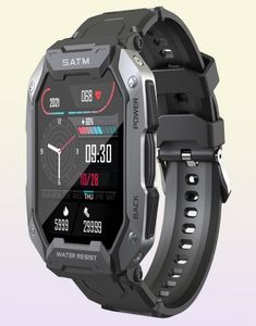 C20 MILITALE Smart Watch Men Carbon Black Ultra Army Outdoor IP68 5ATM Impossibile battuta cardiaca Smartwatch di ossigeno nel sangue 20223318925