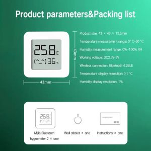 Bluetooth Thermometer Smart Electric Digital Hygrometer Thermometer Humidity Monitor Sensor Work With Mijia APP Weather Station
