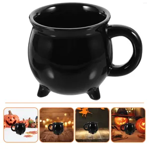 Mugs Witch Cup Espresso Glass Cups Ceramic Drinks Water Mug Concentrate Cauldron Drink Ceramics Coffee Halloween