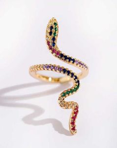 2020 GIOYERIA Mujer Anelli impilabili Anelli di serpente per donne COLORE GOLD CLIN CZ PUNK ROCK RACCHI PER MAGLIE GIETYLI ANIMALI Q07084541644