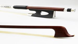 Nowy 44 Rozmiar Pernambuco Violin Bow Round Stick Natural Mongolia Horsehair Ebony Frog Siok CZĘŚĆ
