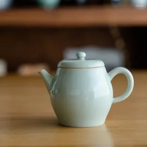 Xícaras picadas canção Qing Glaze Pot Single Pot Small Handmade Tea Play Family Set Cerimônia