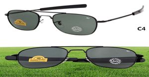 Wholebrand New Ao American Optical Pilot Sunglasses Oryginalne okulary przeciwsłoneczne OPS M Army Okulary Uv400 z okularami Case8955093