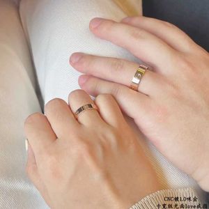 Pierścień projektantów 18K Rose Gold Pierścień dla mężczyzn i kobiet Carter Dopasowanie miłości Classic High Version Para Walentynki Prezent