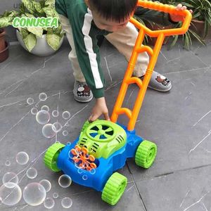 Sand Play Water Fun Kids Toys Tank Trolley Bubble Gun Machine Automatically Electric Soap Bubbles Car Outdoor Games Children Toys for Girls Gift L47