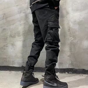Spring and Autumn Outdoor Men's Trousers Cargo Jogger Military Tactical Work Slacks Baggy Zipper Leg Male Overalls Hiking Pants