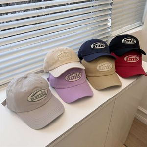 Spring and Autumn Korean Versatile Baseball Men's Big Headed Waist Hat, Show Face, Small Female Letter, Simple Student Sunshade Duck Tongue Hat