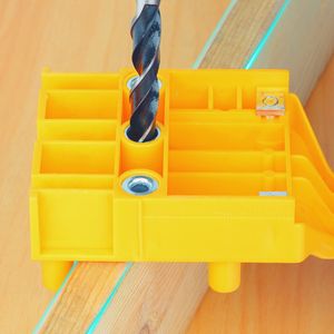 6/8/10mm Drill Bit Hole Puncher for Carpentry Dowel Joints Quick Wood Doweling Jig ABS Plastic Handheld Pocket Hole Jig System