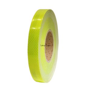 25MMX3M Red White Yellow Micro Prismatic Sheeting Reflective Tape Stickers Bike Reflector Stickers Bicycle Light Reflectors Tape