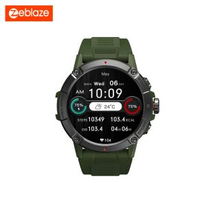 Guarda Zeblaze ares 3 vocale chiamata smart watch di grandi dimensioni 1,52 '' IPS visualizza 100+ modalità sportive 24h smartwatch monitor per uomini per uomini