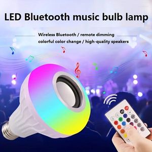 Deckenleuchten LED RGB Weiße Glühbirne Licht intelligente Musik Audiolautsprecher ändern Farblampenduschkopf mit Fernbedienung für Wohnzimmerbad