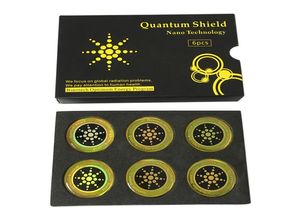 Quantum Shield Sticker Mobile Phone Sticker For Cell Phone Anti Radiation Protection from EMF Fusion Excel AntiRadiation 6pcsbox8346611