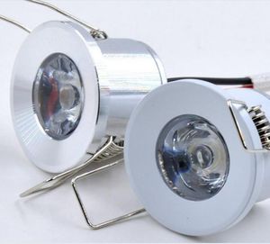 LED -infälld tak Spot Light träram Mini Downlights 1W 3W 28mm Cut Hole Storlek 100lm 110v220v under skåpslampan2177774