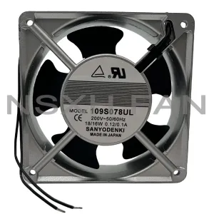 Kedja/gruvarbetare Ny 109S078UL 200V 50/60Hz 0,12/0,1A 12038 Aluminium Frame Equipment Fan