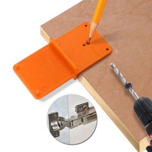 35/40mm Punch Hinge Drill Hole Opener Locator Guide Drill Bit Hole Tools Dörrskåp Diy Mall för träbearbetning Handverktyg