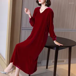 Festklänningar svart röd rosa siden sammet kvinnor mode 2024 sommarlång avslappnad sexig kontorsarbete dagligen klänning plus storlek elegant