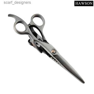 Tie Clips HAWSON Interesting Tie Clips for Men Gun Plated Scissors Pattern Tie Bar Clasp Pin with Free Box Y240411