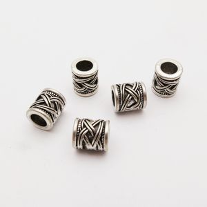 5pcs/pacco perline viking antichi fascino viking rune runs perle intrecciate per baffi dreadlock capelli viking gioielli vichinghi accessori fai -da -te