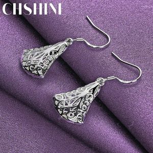 Orecchini doganici Chshine 925 Sterling Silver Fan Fashion Charm Charm Gift Women's Jewelry Engagement Eargrop