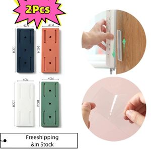 Router Wall Hanging Holders Plug-in borttagbar väggmonterad socket Fixer Cable Wire Organizer Desktop Power Strip Holder Fixator