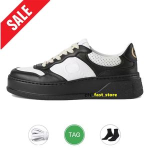 2024 Luxe Designer Casual Shoes präglade Screener Sneakers Randig Chunky Platform Sole Leather Walk Trainers For Mens Womens Luxury Shoe Chaussure Dhgate