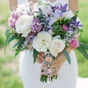 Charms Wedding Bouquet Po Cabochon Wiselants DIY GEM Wiselant na przyjęcie ślubne