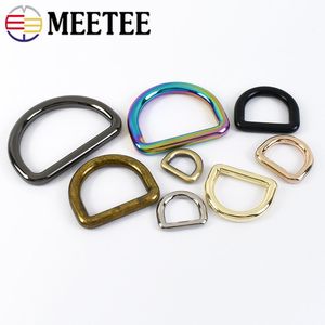 10/20pcs 10-38 mm D fibbie in metallo ad anello per tamponne cinguali per cinturino per cinghia per pet collaio per pet cottani borse artigianali fai-da-te accessori artigianali