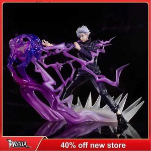 Figure di giocattoli d'azione jujutsu kaisen figura gojo satoru 18cm personaggio anime fumetti di battaglia decorazione di decorazioni da bambola collezione artigianato regali artigianali