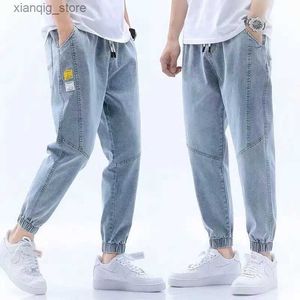 Men's Jeans New Loose Men Jeans Trousers Male Simple Design High Quality Cozy All-match dents Daily Casual Straight Denim Pants Men S-5XL L49