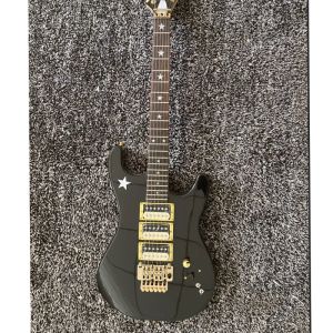 Cavi New Kort Custom Guitar Star firma Custom Kramer Style Electric Guitar Black Finitura